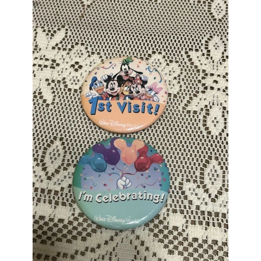 Disney 3" 1st visit and I'm Celebrating pins